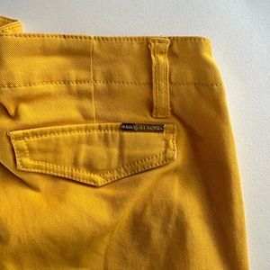 Michael Kors Mustard Yellow | Fall Jean | side zip fashion jean | gold detail